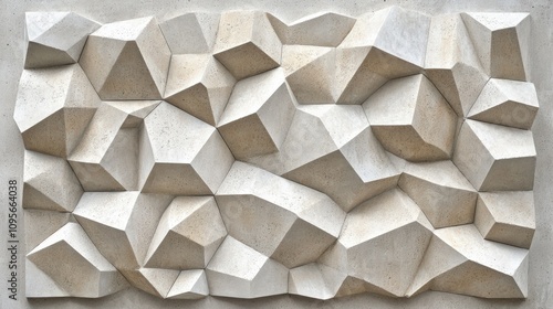 Abstract Geometric Wall Art: Modern 3D Texture Design