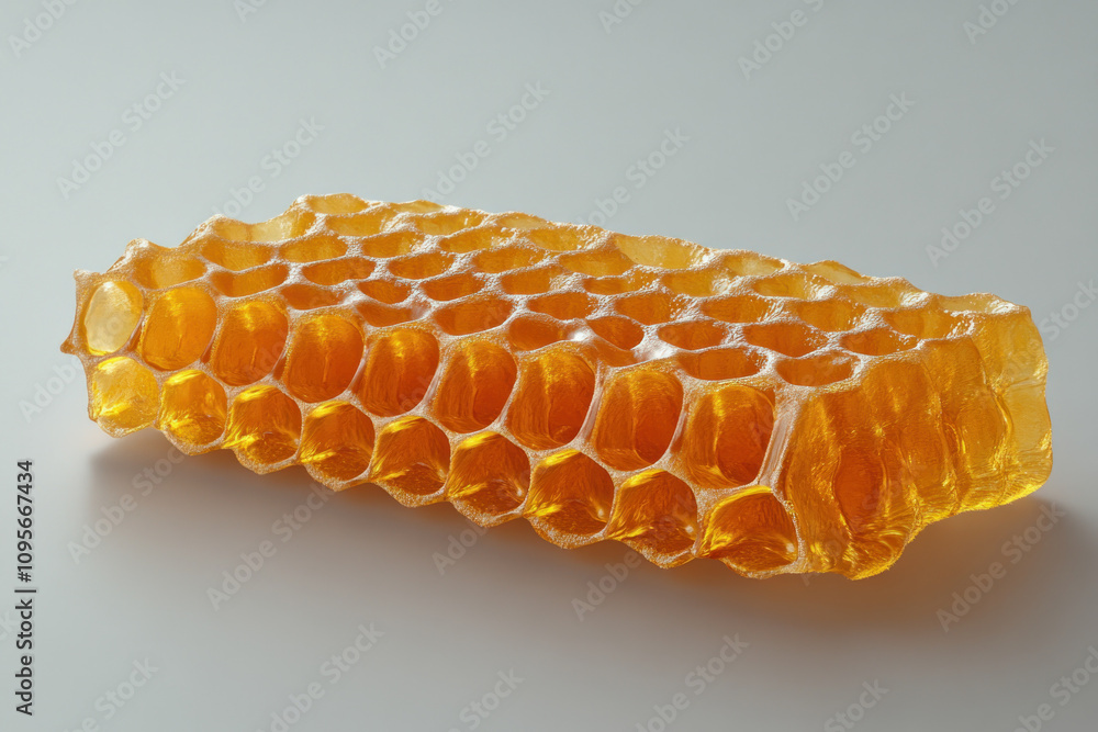 Honeycomb made from golden honeys. Honeycomb made from golden honeys.