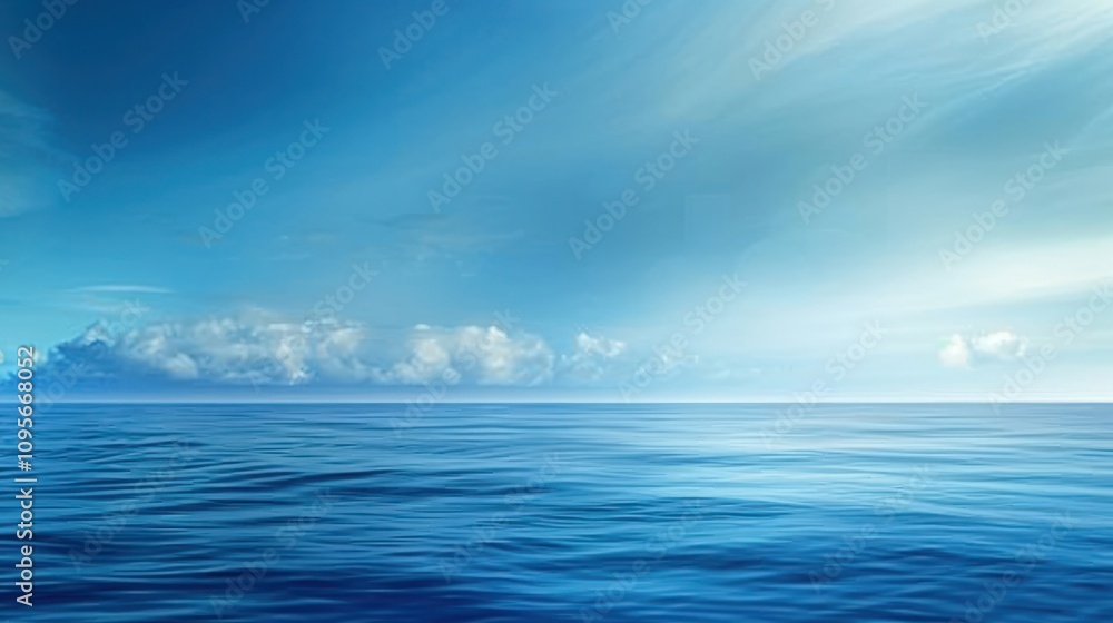 Fototapeta premium Azure Horizon Abstract Blue Background