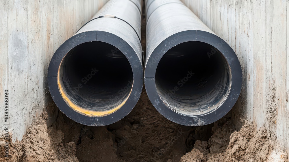Underground wastewater pipes with sensors for monitoring flow and detecting leaks in real-time smart sensors, leak detection Underground wastewater pipes with sensors for monitoring flow and detecting leaks in real-time smart sensors, leak detection