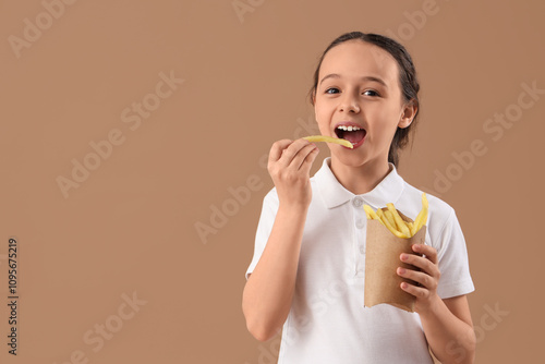 Happy cute little girl with...