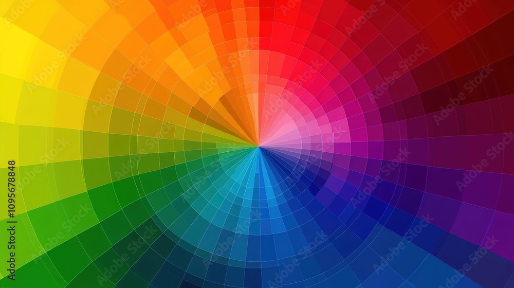Abstract radial color wheel spectrum. Abstract radial color wheel spectrum.