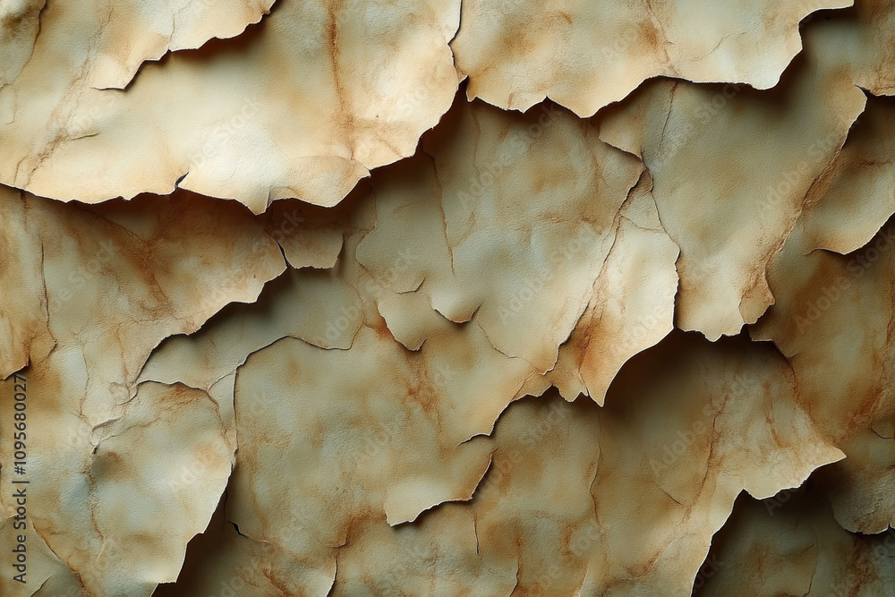 Cracked wall with peeling paint, revealing layers underneath. Cracked wall with peeling paint, revealing layers underneath.