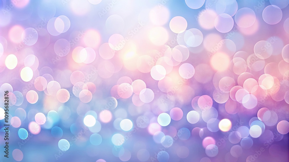 Fototapeta premium Abstract Pastel Bokeh Background with Soft Light Effects and Glowing Circles