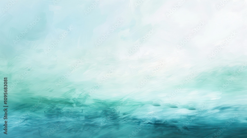 Tranquil Horizon Abstract Background with Blue and Green Palette Tranquil Horizon Abstract Background with Blue and Green Palette