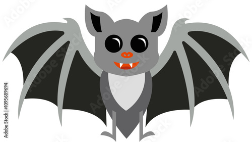 MURCIELAGO VECTORIZADO ANIMADO CORTE  COLR NEGRO