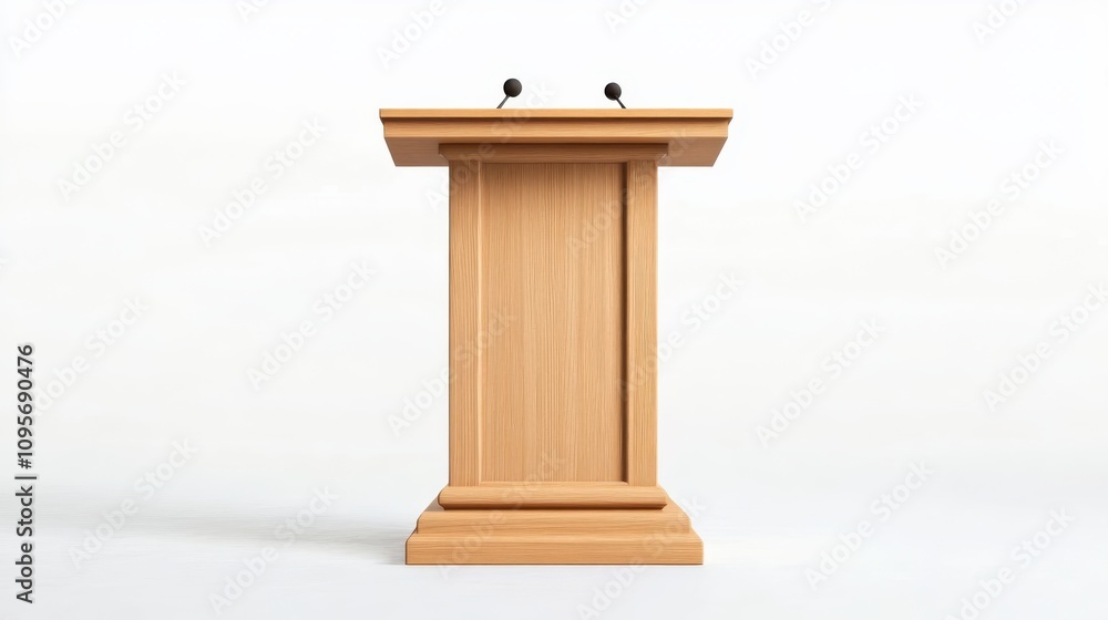 wooden lectern isolated on white background wooden lectern isolated on white background