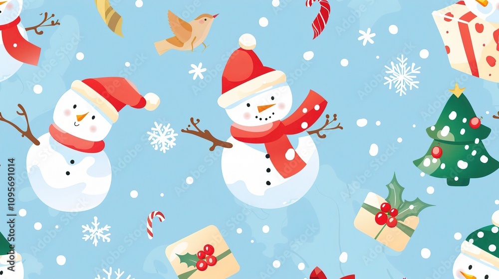 Christmas Background Material Illustration - A Festive and Artistic Depiction for the Holiday Season. The Richly Colored and Detailed Illustration of the Christmas Background Christmas Background Material Illustration - A Festive and Artistic Depiction for the Holiday Season. The Richly Colored and Detailed Illustration of the Christmas Background