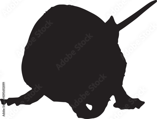 Vector Silhouette Collection: Clean and Bold Designs brown rat isolated on a white background - collection