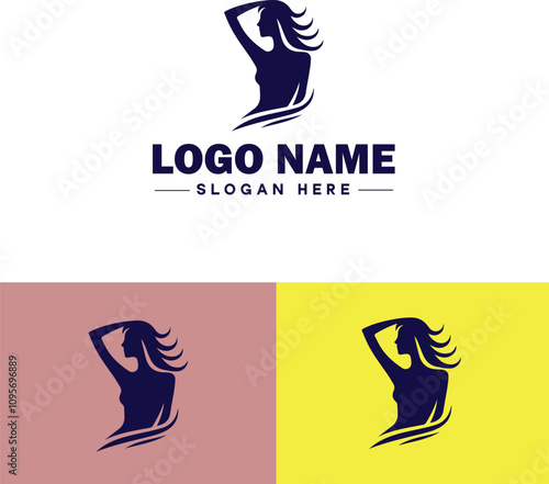 Modeling Agency icon Talent agency Model management Modeling firm flat logo sign symbol editable vector