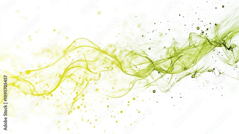 white electricity energy particles liquid flows white light-green and light-yellow particles, white background,connection electricity, lines, soft unions white electricity energy particles liquid flows white light-green and light-yellow particles, white background,connection electricity, lines, soft unions