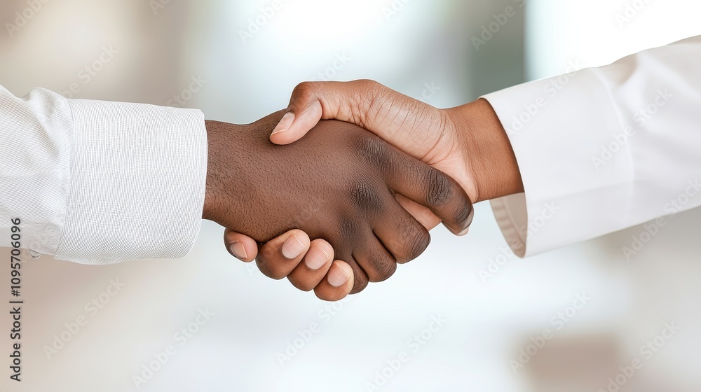 property loan mortgage qualification concept. Two hands shaking in agreement, professional setting with blurred background. property loan mortgage qualification concept. Two hands shaking in agreement, professional setting with blurred background.