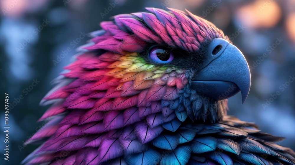 Vibrant Rainbow Parrot A Digital Masterpiece of Avian Beauty Vibrant Rainbow Parrot A Digital Masterpiece of Avian Beauty