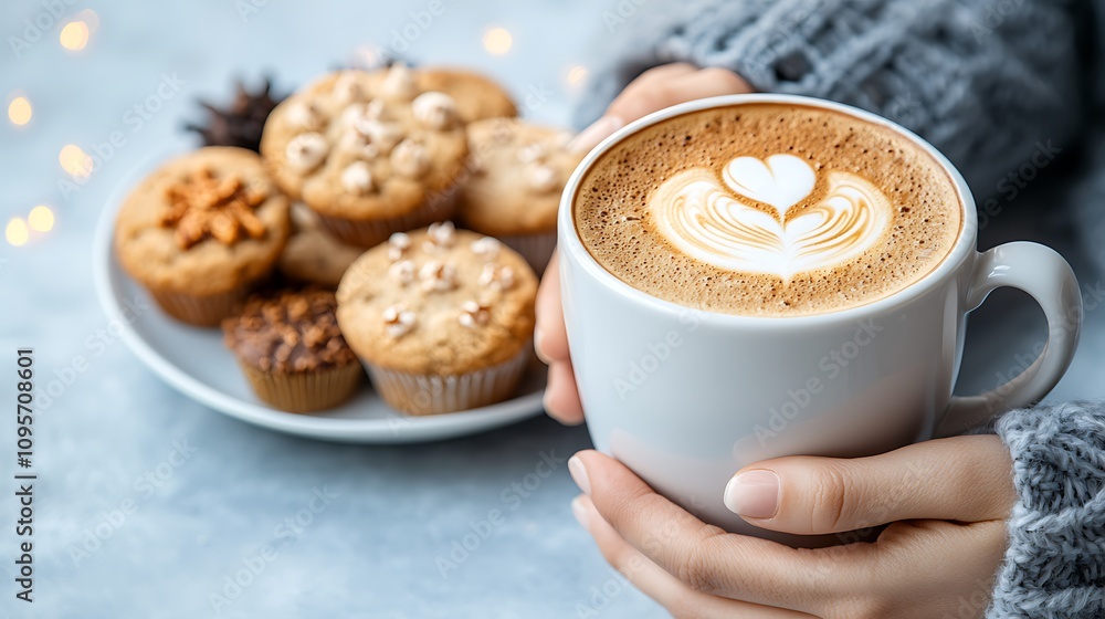 Enjoying coffee and cookies at home cozy kitchen food photography warm atmosphere close-up delightful indulgence Enjoying coffee and cookies at home cozy kitchen food photography warm atmosphere close-up delightful indulgence
