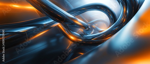 Futuristic and abstract digital design. photo