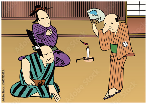 宴会をしている人々