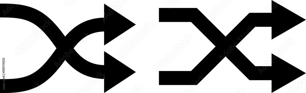 shuffle icon set. Random playlist. Mix music. Cross shuffle icon symbol
shuffle icon set. Random playlist. Mix music. Cross shuffle icon symbol