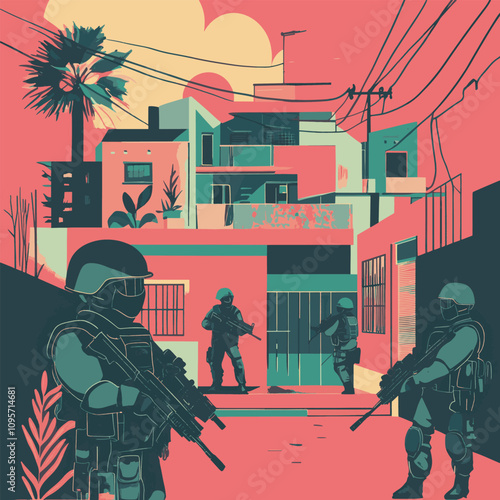 soldiers are having war exercises