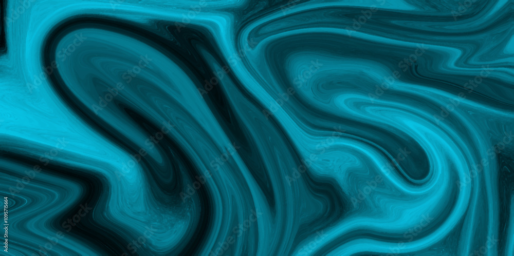 Obraz premium The texture of blue and black marble pattern modern style Liquid background. blue marble pattern texture natural background. Paper with soft waves and white fabric liquid metallic art paint texture. 