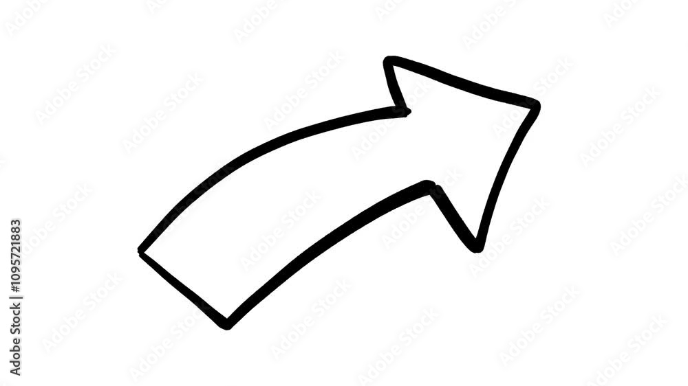 Hand drawn Arrow Doodle Animation Hand drawn Arrow Doodle Animation