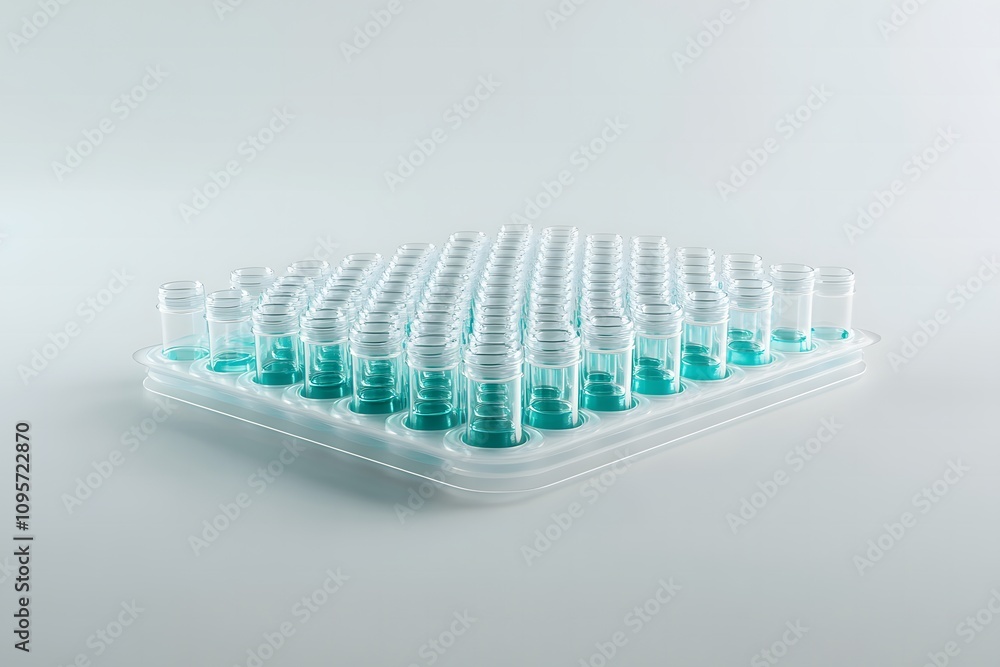 Organized Laboratory Storage Rack with White Tubes for Science Testing
Organized Laboratory Storage Rack with White Tubes for Science Testing