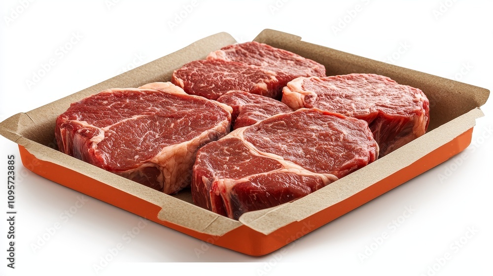 Ultra-Realistic UHD Photo of Fresh Raw Beef Rib on Isolated White Background, Featuring Clear Contours, Defined Edges, and Lifelike Precision for Commercial Use Ultra-Realistic UHD Photo of Fresh Raw Beef Rib on Isolated White Background, Featuring Clear Contours, Defined Edges, and Lifelike Precision for Commercial Use