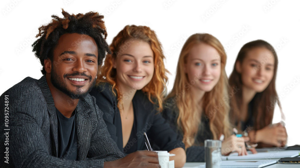 afro american business team isolated on white background afro american business team isolated on white background