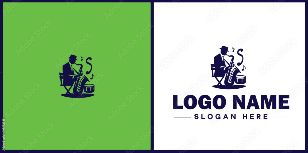 Jazz Club icon Jazz lounge Jazz bar Jazz venue flat logo sign symbol editable vector Jazz Club icon Jazz lounge Jazz bar Jazz venue flat logo sign symbol editable vector