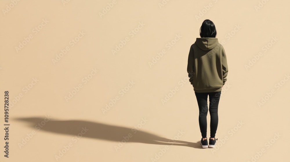 A solitary figure stands against a minimalist backdrop, emphasizing introspection and solitude. A solitary figure stands against a minimalist backdrop, emphasizing introspection and solitude.
