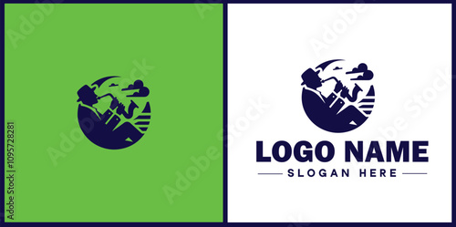 Jazz Club icon Jazz lounge Jazz bar Jazz venue flat logo sign symbol editable vector