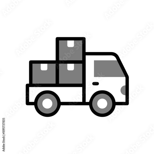 Truck icon symbol vector illustration 