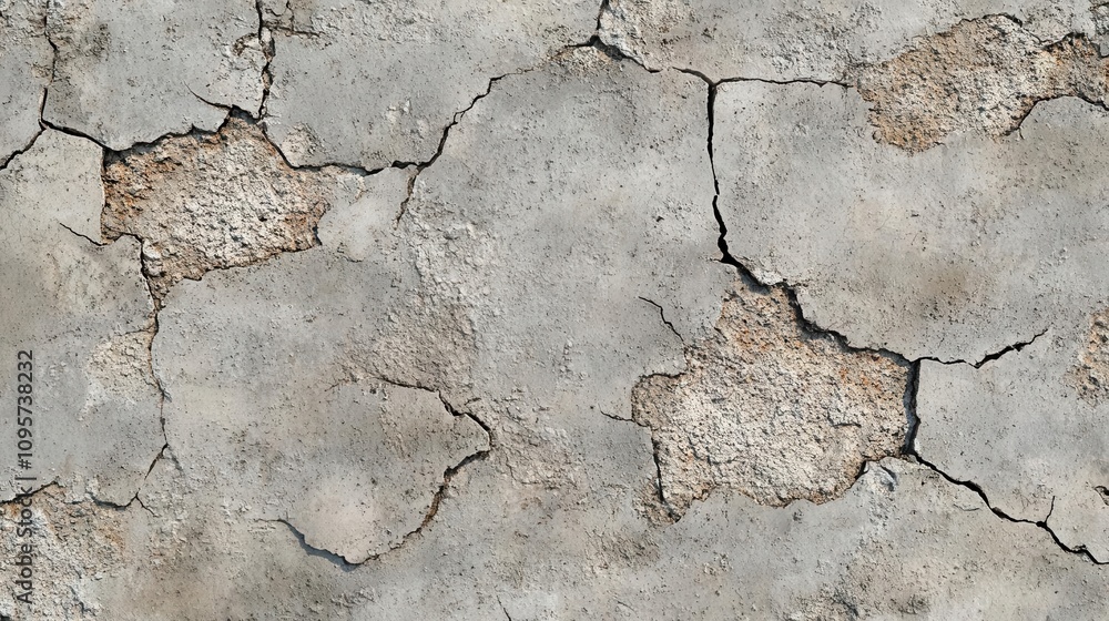 Obraz premium Cracked surface texture abstract background digital art close-up concept