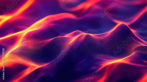 Abstract vibrant wave background. Ideal for tech, music, or energy-related projects needing a dynamic visual.