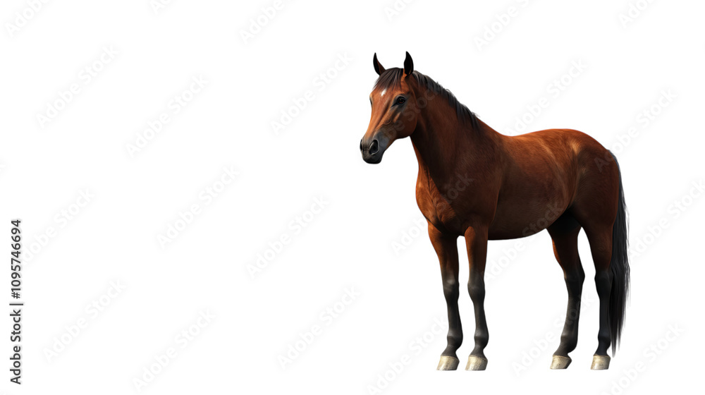 Obraz premium horse isolated on white background
