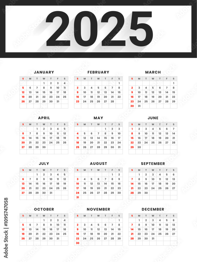 simple 2025 annual calendar layout organize event or task simple 2025 annual calendar layout organize event or task