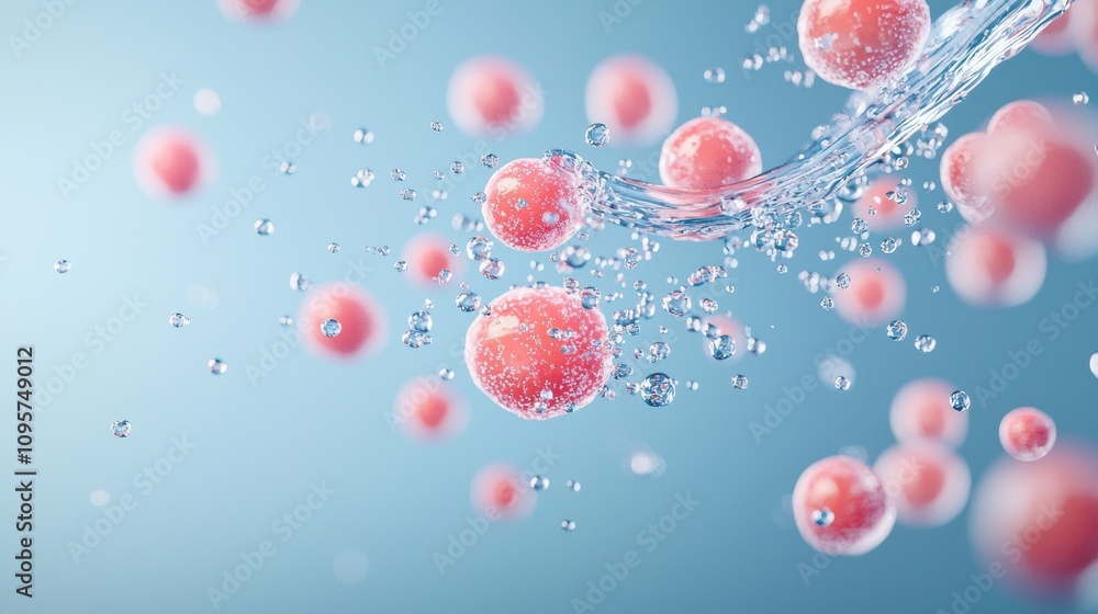 An animation showcasing the dynamic movement of molecules within a liquid, with individual particles colliding and interacting, highlighting the constant motion at the microscopic level. An animation showcasing the dynamic movement of molecules within a liquid, with individual particles colliding and interacting, highlighting the constant motion at the microscopic level.