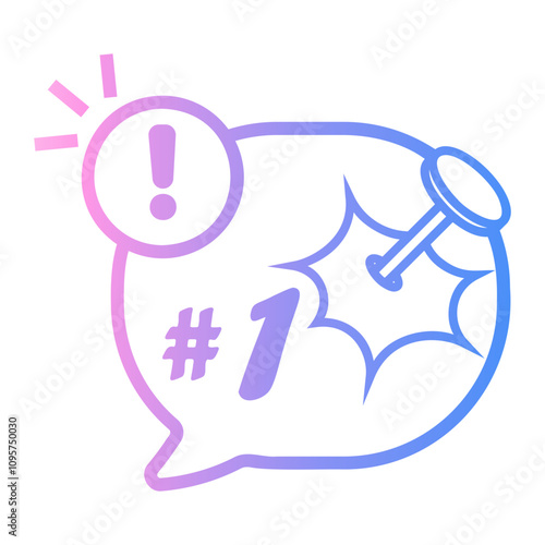 information Line Gradient Icon