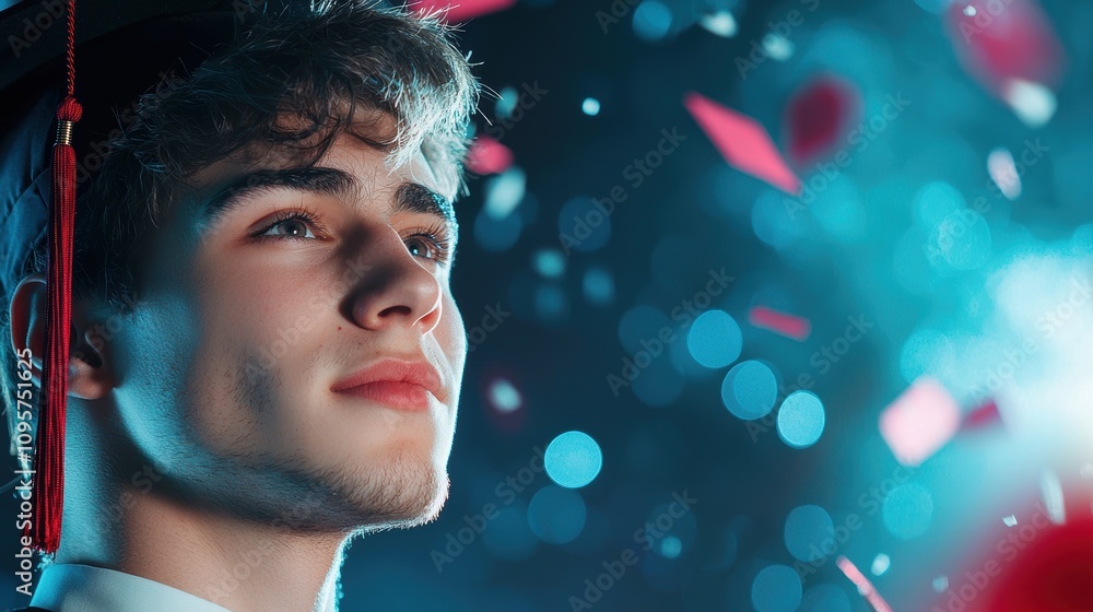 A close up shot of a graduate holding a diploma, their face beaming with pride and accomplishment as they embark on a new chapter in their lives. A close up shot of a graduate holding a diploma, their face beaming with pride and accomplishment as they embark on a new chapter in their lives.