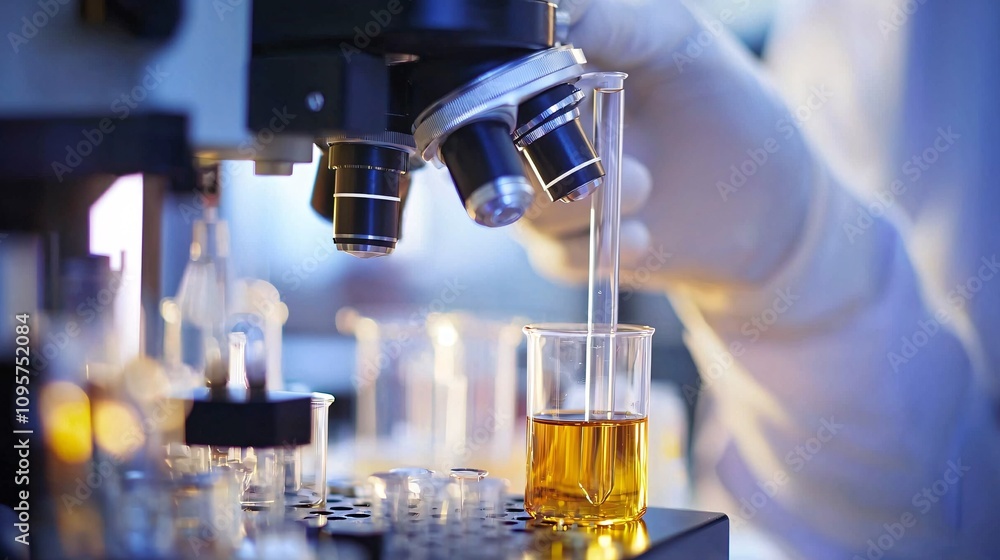 Scientists in White Lab Coats Working on Research Scientists in White Lab Coats Working on Research