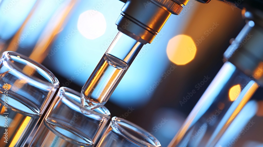 Scientists Analyzing Scientific Experiment in Laboratory Scientists Analyzing Scientific Experiment in Laboratory
