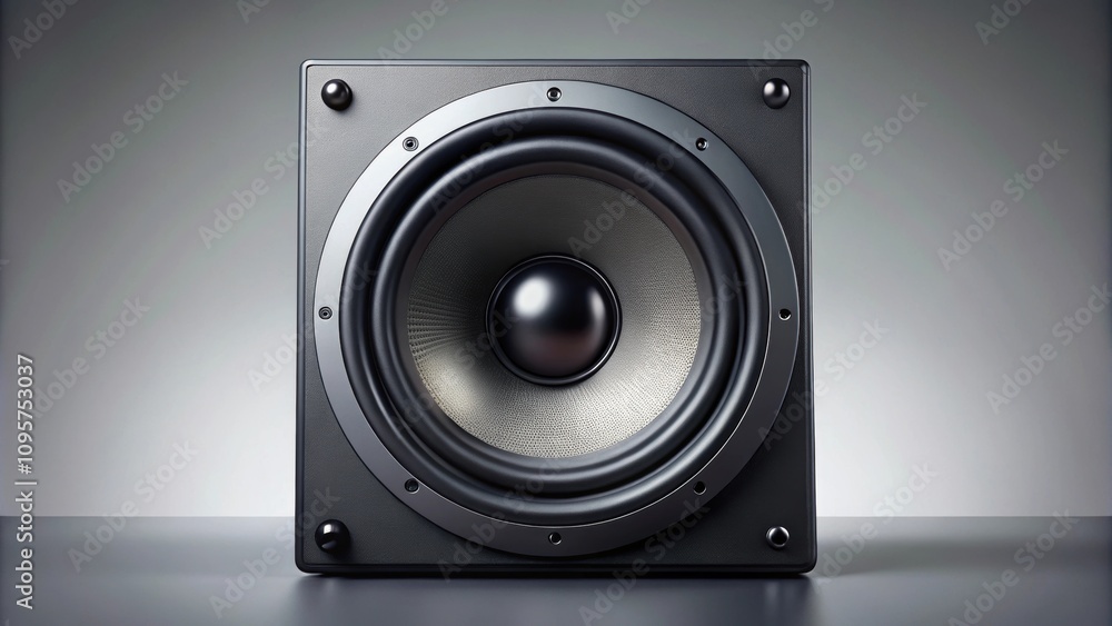 A black speaker with sleek design and powerful sound, music, audio, technology, speaker, electronics, sound system A black speaker with sleek design and powerful sound, music, audio, technology, speaker, electronics, sound system