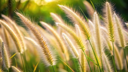 Close up of foxtail grass with soft focus background, foxtail, grass, nature, close up, green, summer, blade, plant, macro, detail