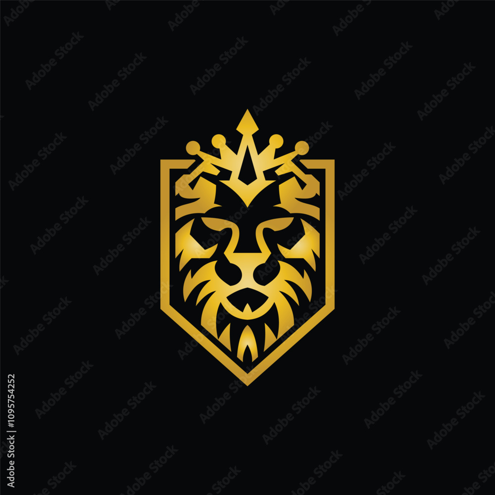 Luxury Lion Business Logo Vector Illustration Luxury Lion Business Logo Vector Illustration