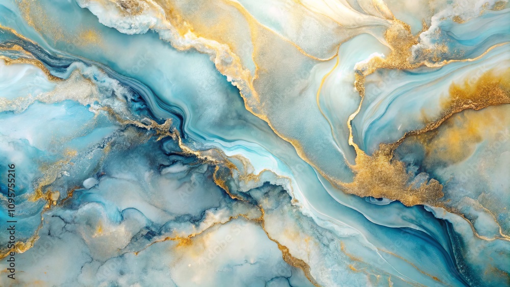 Abstract Blue and Gold Fluid Art with Swirling Patterns and Textures for Backgrounds, Interiors, and Artistic Projects Abstract Blue and Gold Fluid Art with Swirling Patterns and Textures for Backgrounds, Interiors, and Artistic Projects