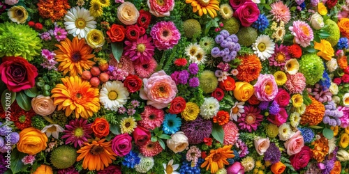 Wallpaper Mural Vibrant and colorful floral wall art perfect for adding a touch of nature to any space, floral, wall art, vibrant Torontodigital.ca