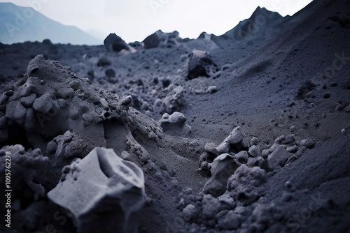 a close up of volcanic ash and pumice ecology the impact of volc photo