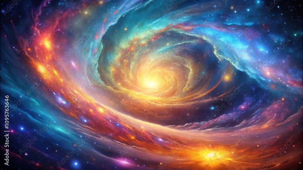 Vibrant galaxy background with swirling colors and stars, galaxy, space, stars, universe, cosmic, astronomy Vibrant galaxy background with swirling colors and stars, galaxy, space, stars, universe, cosmic, astronomy