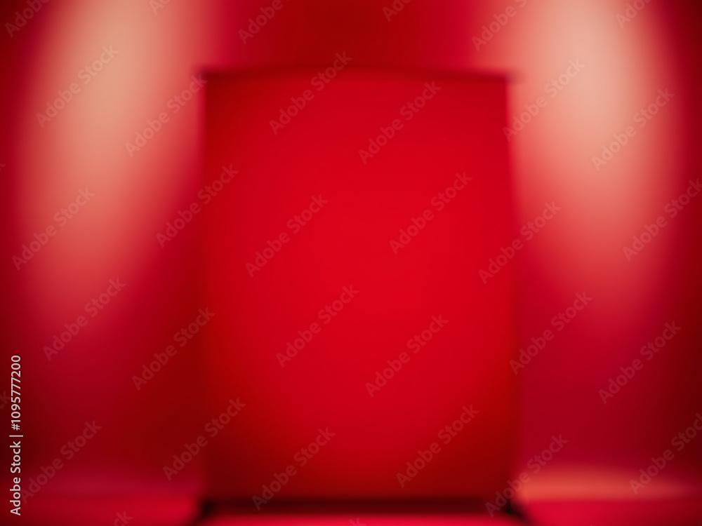 Abstract red background with light gradient and empty space Abstract red background with light gradient and empty space
