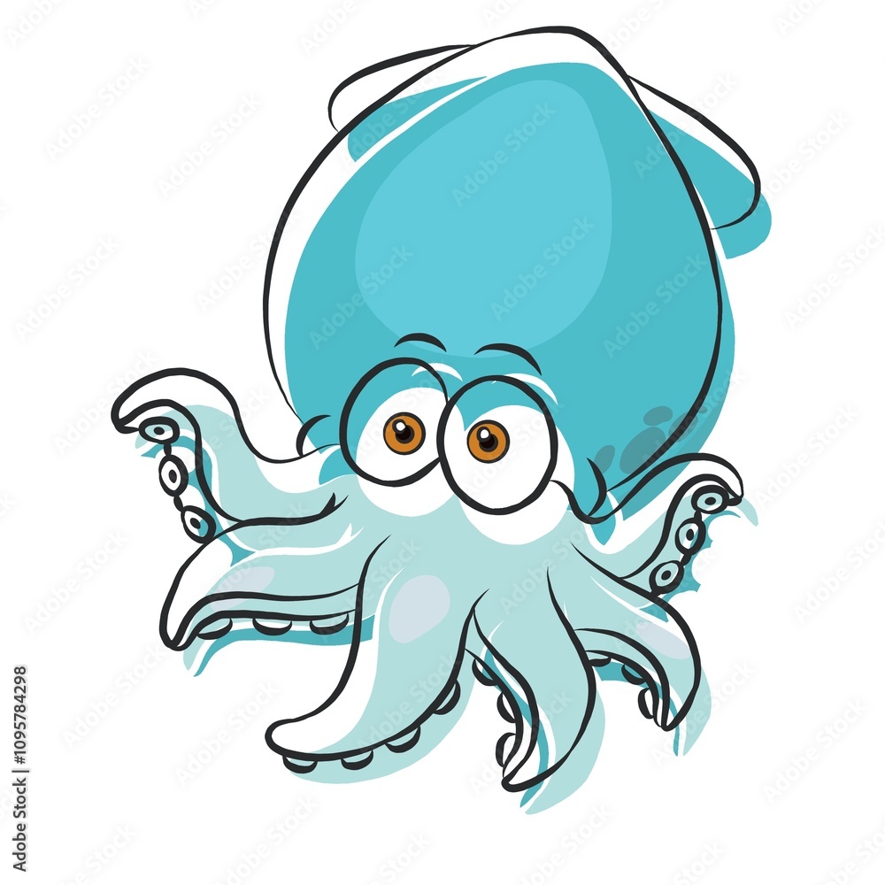 Squid, squid picture, general use picture, and very beautiful.