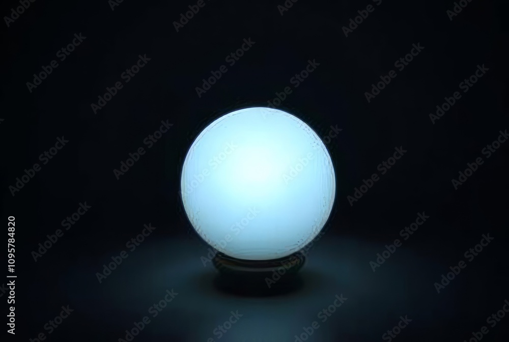 Dimly Lit Orb with a Soft Glow A dimly lit orb with a soft gentl Dimly Lit Orb with a Soft Glow A dimly lit orb with a soft gentl